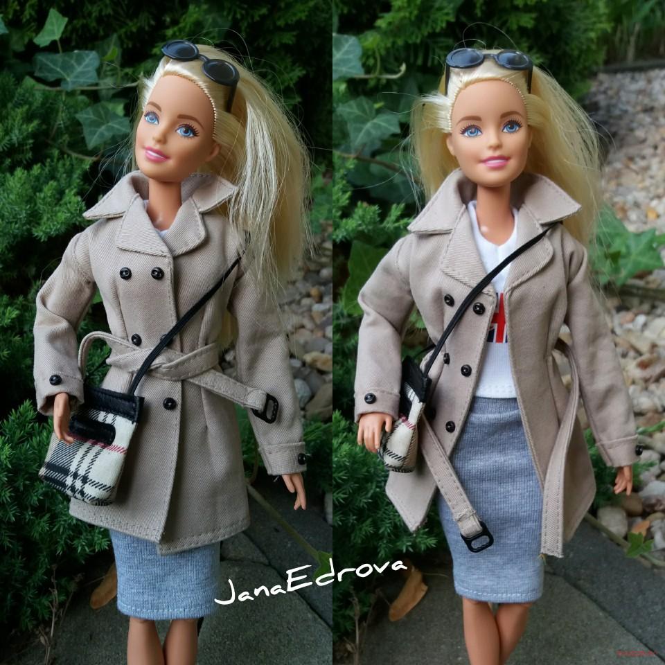 KLASICKÝ KABÁT pro panenky Barbie