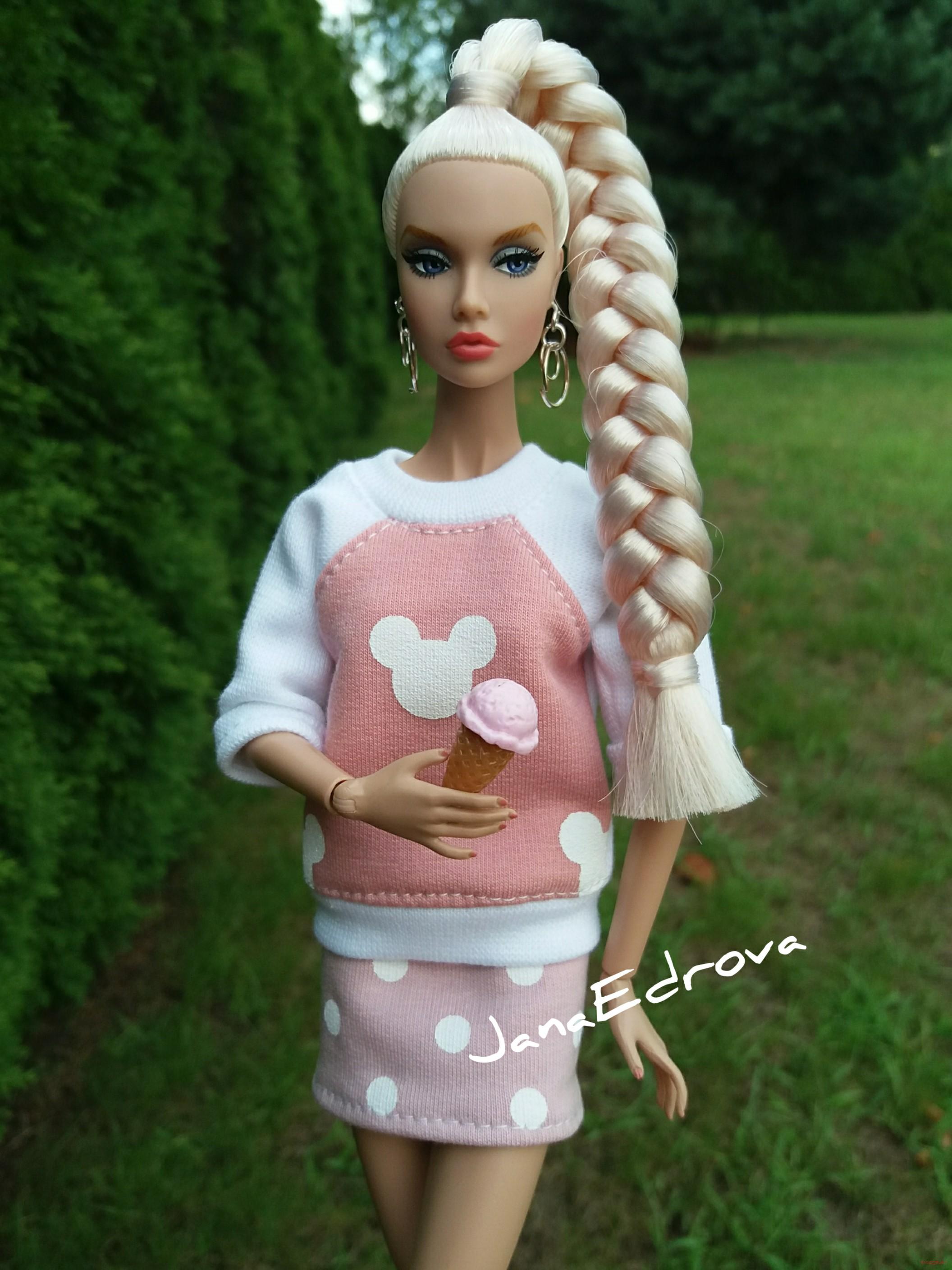 Tričko Mickey pro panenky Barbie