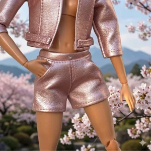 Koženkové kraťasy pro panenky Barbie