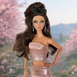 Koženkový korzet pro Barbie