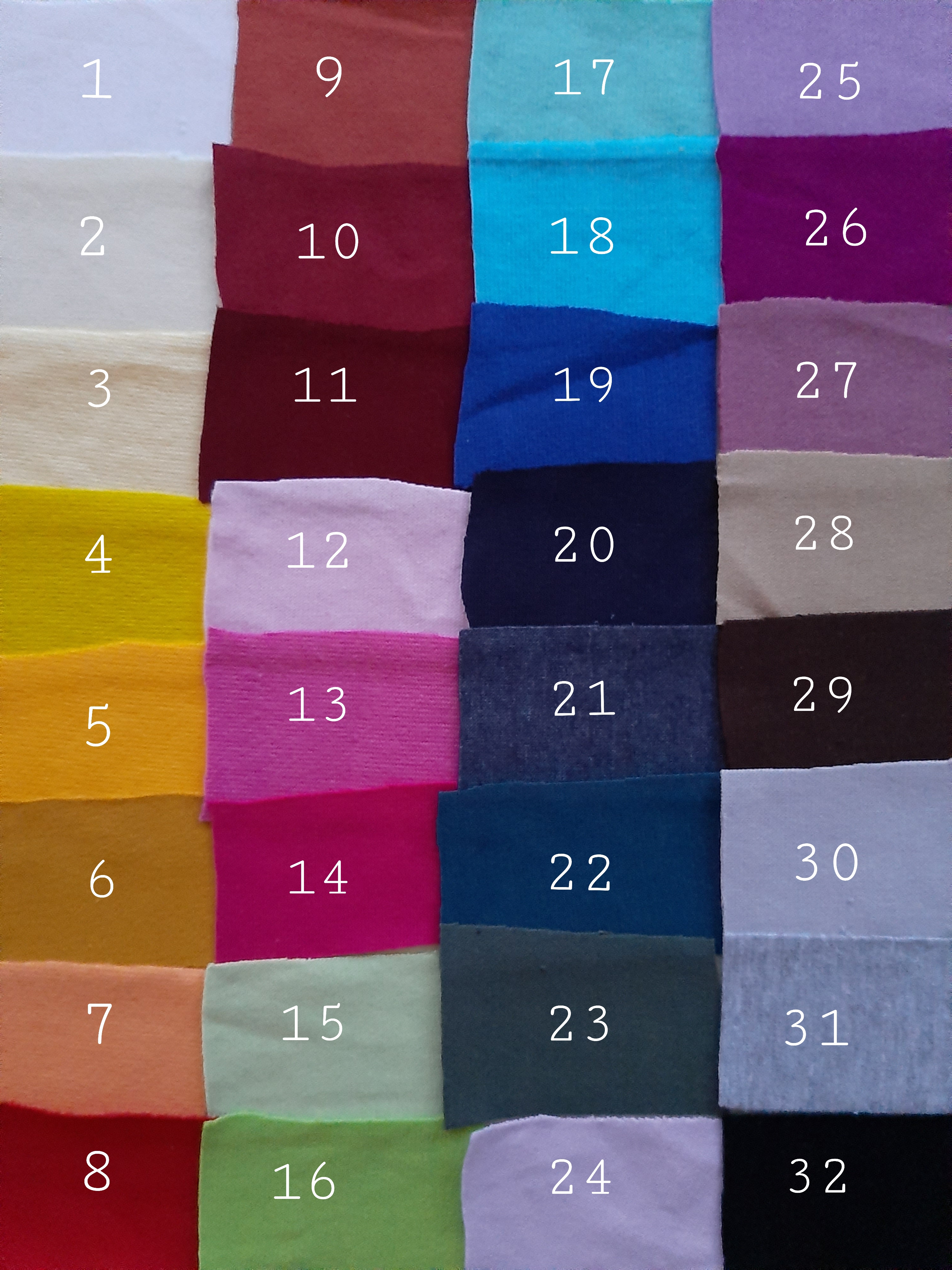 32 colors option! Long elastic leggings for dolls 30 cm, 1/6 size. JanaEdrova