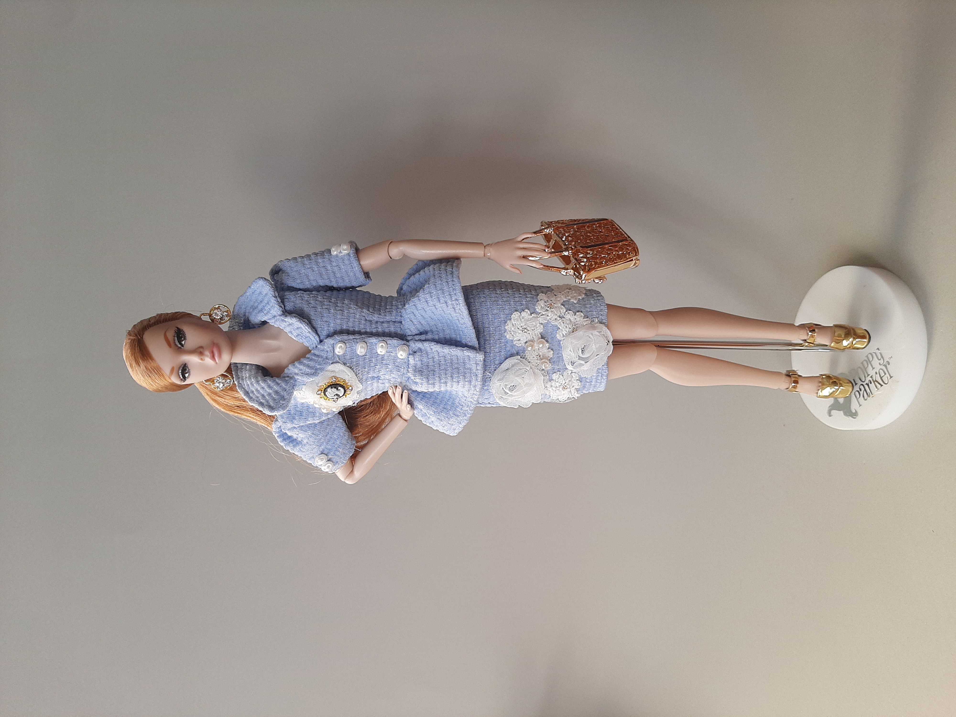 Elegant suit -  ( JACKET + SKIRT)  for 30 cm , 1/6 dolls , by JanaEdrova