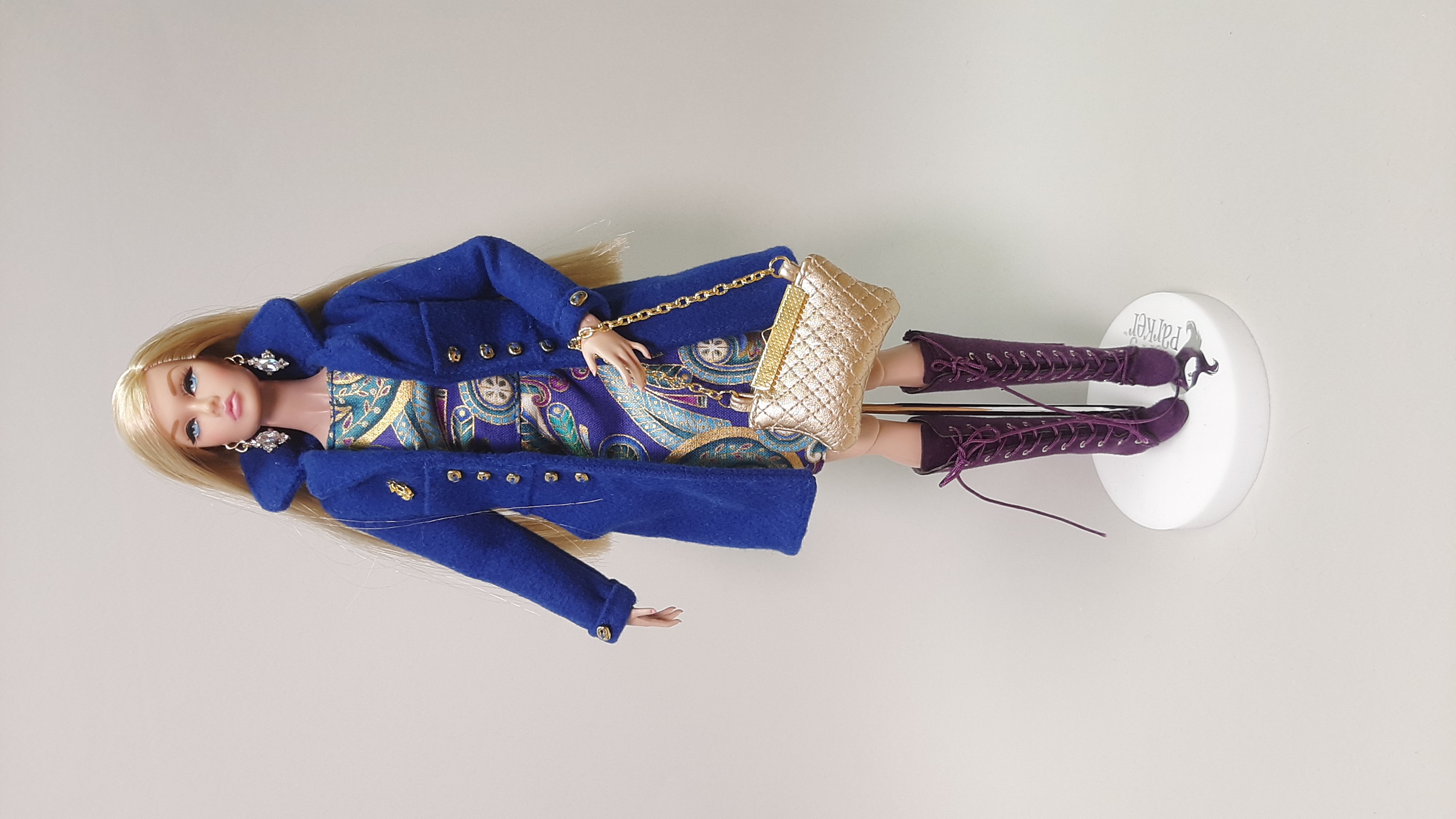 Zlatá luxusní kabelka pro panenky