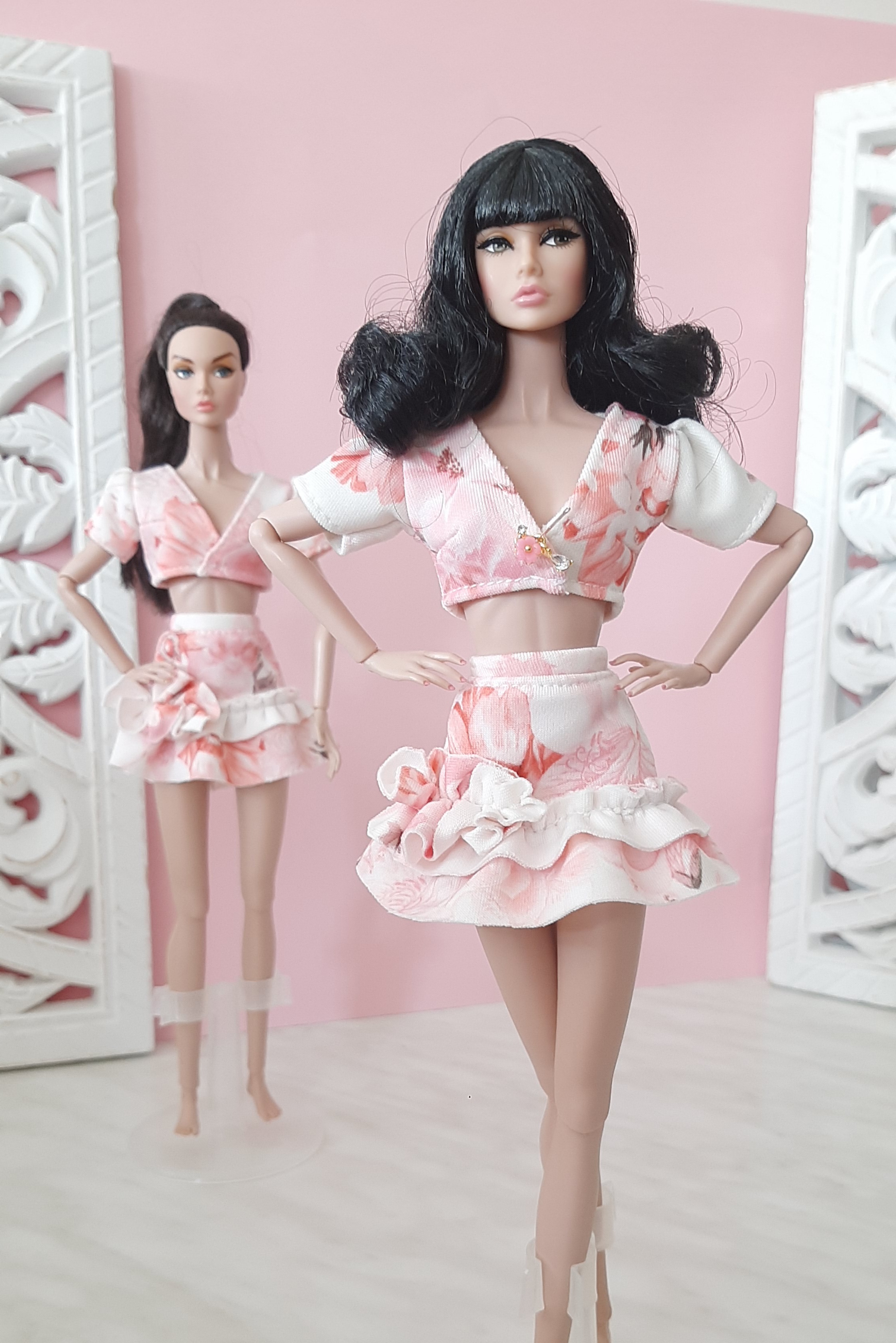 Floral sweet set for 1:6 fashion doll